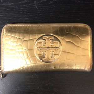 Tory Burch Gold Wallet